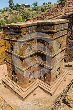 Saint George (Bet Giyorgis) rock-hewn church in Lalibela, Ethiop