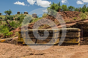 Saint George (Bet Giyorgis) rock-hewn church in Lalibela, Ethiop