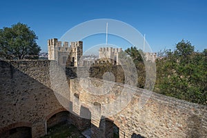 Saint George Castle Castelo de Sao Jorge - Lisbon, Portugal