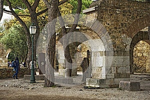 Saint George castle gardens, Lisbon, Portugal