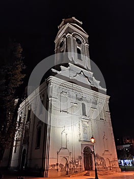 Saint George church Smederevo Serbia by night