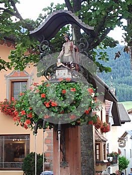 Saint George fountain in Kastelruth