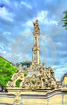 Saint George Fountain in Trier, Germany