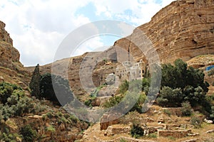 Saint George Koziba monastery, Judean desert, near Jericho, Greek orthodox monastery