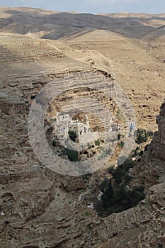 Saint George Koziba monastery, Judean desert, near Jericho, Greek orthodox monastery