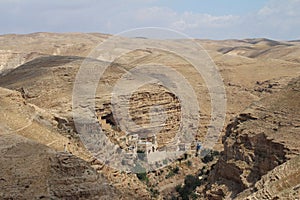 Saint George Koziba monastery, Judean desert, near Jericho, Greek orthodox monastery