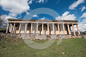 Saint George old neoclassic church in Cantabria, Spain. photo