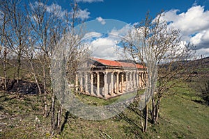 Saint George old neoclassic church in Cantabria, Spain.