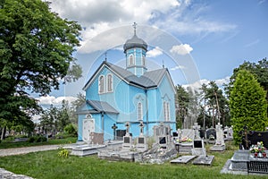 Saint George Orthodox church in Ryboly, a village in the Podlaskie Voivodeship, Poland
