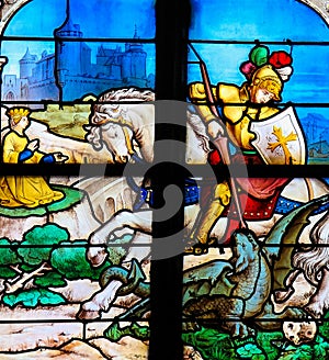 Saint George slaying the dragon