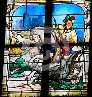 Saint George slaying the dragon