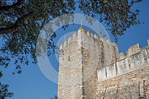 Saint Georges Castle Castelo de Sao Jorge Tower - Lisbon, Portugal