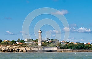 Saint-Georges-de-Didonne , view of lighthouse de Vallieres, France photo