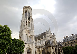 Saint Germain l'Auxerrois Church near Louvre Museum.