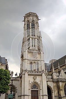 Saint Germain l'Auxerrois Church near Louvre Museum.