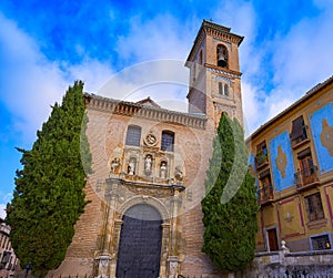 Saint Gil and Ana church in Granada Spain photo
