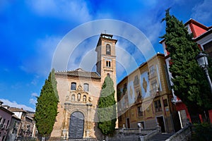 Saint Gil and Ana church in Granada Spain photo