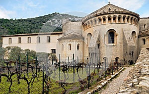 Saint-Guilhem-le-dÃÂ©sert. Gellone abbey. French medieval village. South of France. UNESCO world heritage. photo