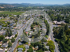 Saint Helena, California, aerial image photo