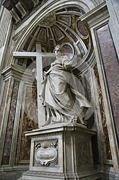Saint Helena statue inside Saint Peter's.