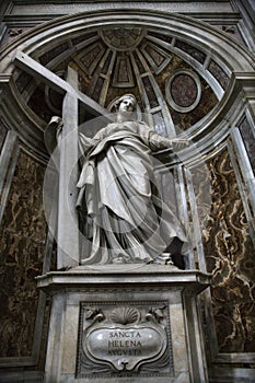 Saint Helena statue inside Saint Peter's.