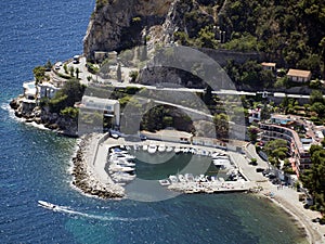 Saint-Hospice gulf seen from Ãˆze Village, France