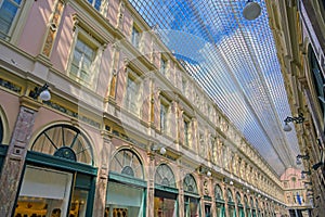 The Saint-Hubert Royal Galleries in Brussels, Belgium