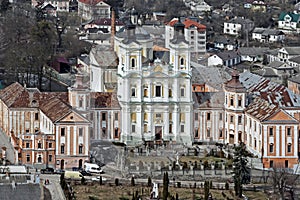 Saint Ignatius of Loyola and Stanislaus Kostka church in Kremenets town in Ukraine