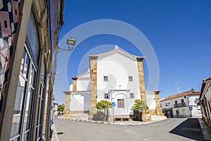 Saint Ildefonso church in the downtown of Almodovar, Alentejo, Portugal