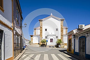 Saint Ildefonso church in the downtown of Almodovar, Alentejo, Portugal