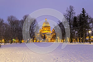 Saint Isaac\'s Cathedral or Isaakievskiy Sobor in Saint Petersburg, Russia