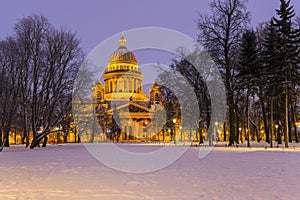 Saint Isaac\'s Cathedral or Isaakievskiy Sobor in Saint Petersburg, Russia