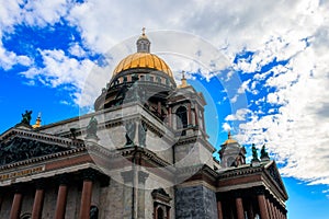 Saint Isaac`s Cathedral or Isaakievskiy Sobor in St. Petersburg, Russia