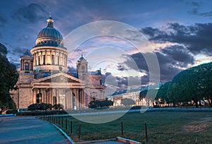 Saint Isaac`s Cathedral or Isaakievskiy Sobor in St. Petersburg photo