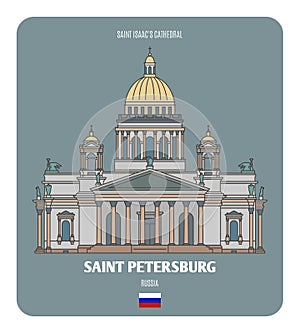 Saint Isaacs Cathedral in Saint Petersburg, Russia