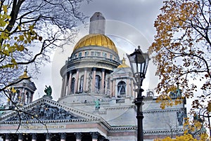 Saint Isaacs cathedral in Saint-Petersburg, Russia.