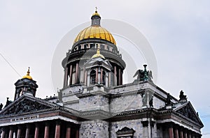 Saint Isaacs cathedral in Saint-Petersburg, Russia.