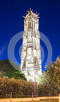 The Saint Jacques tower, Paris, France.