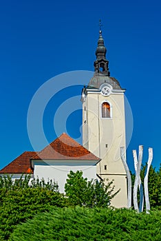 Saint Jakob church at Kostanjevica na Krki in Slovenia