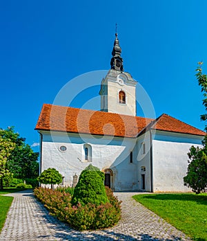 Saint Jakob church at Kostanjevica na Krki in Slovenia