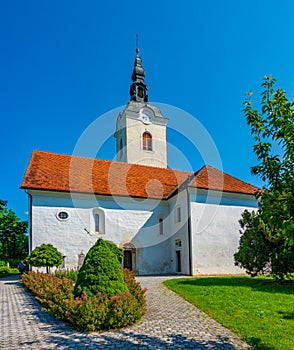 Saint Jakob church at Kostanjevica na Krki in Slovenia