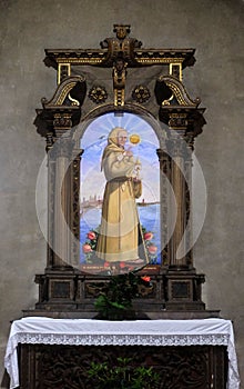 Saint James of the Marches altar in Saint Francis church in Mantua, Italy