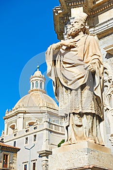 Saint James statue in Catania