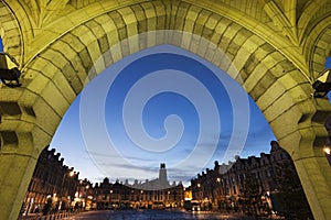 Saint Jean-Baptiste Church in Arras seen from Place des Heros