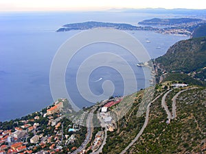 Saint Jean Cap ferrat Bay in the south of France, azur coast of Nice.