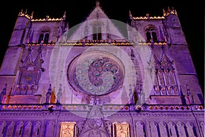 Saint Jean cathedral facade (Lyon France)