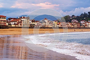 Saint Jean de Luz, Basque Coast, France, on sunset