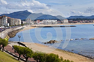 Saint Jean de Luz beach in Pays Basque, France