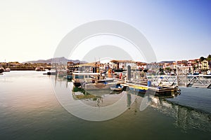 Saint Jean de Luz fishing port in the Basque Country