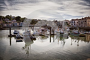 Saint Jean de Luz harbor in France